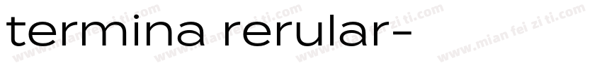 termina rerular字体转换